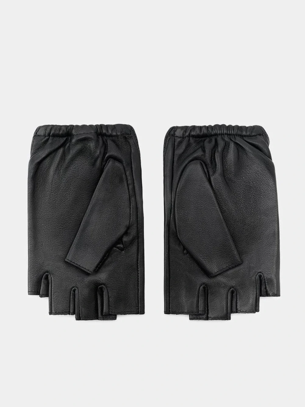 NWT Zara Woman Accessories SHORT 100% LEATHER MITTENS WITH STUDS & STONES *READ